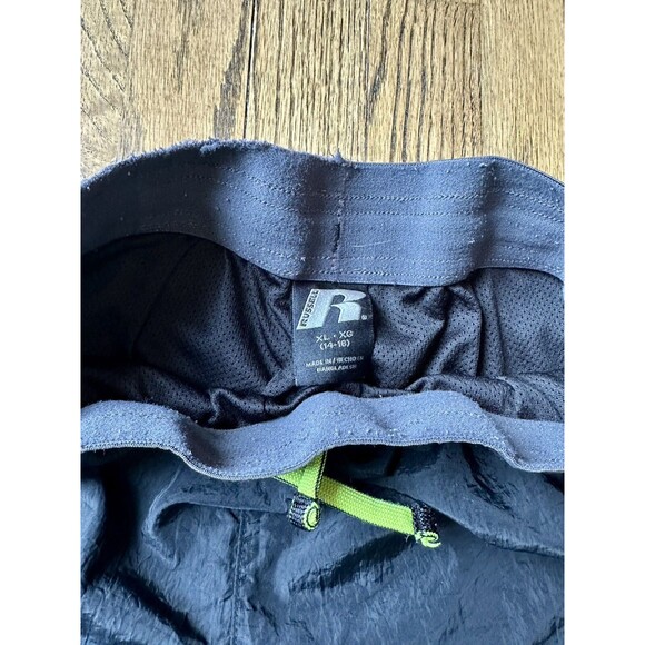 Russell Boys Athletic Wind Pants Black Pants With Pockets Zippers Size XL 14-16 - Picture 4 of 10